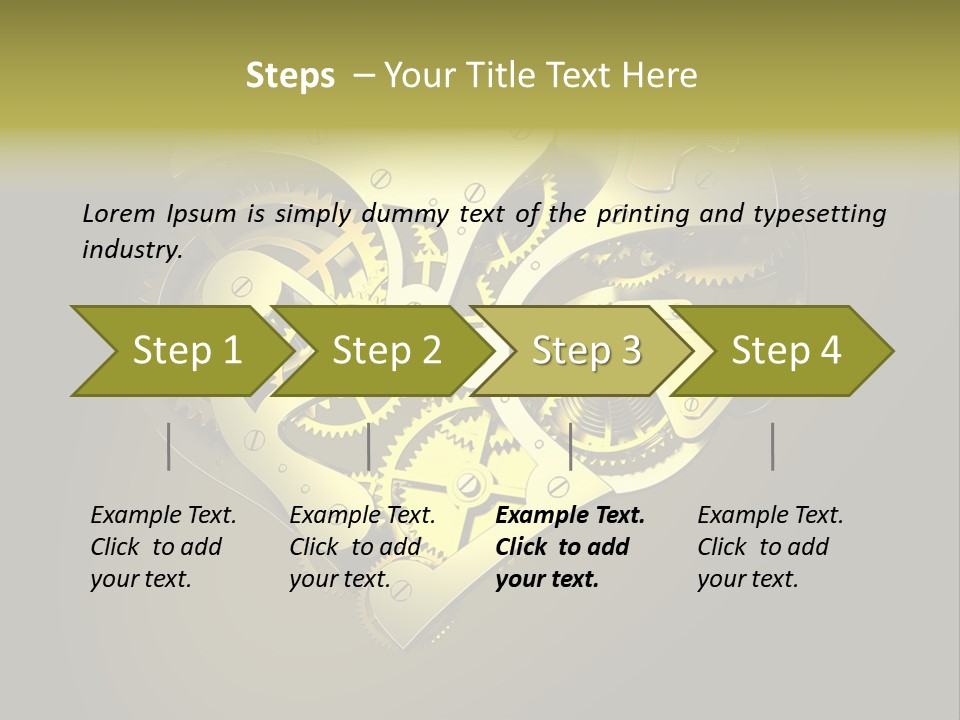 Heartshaped Detail Precision PowerPoint Template