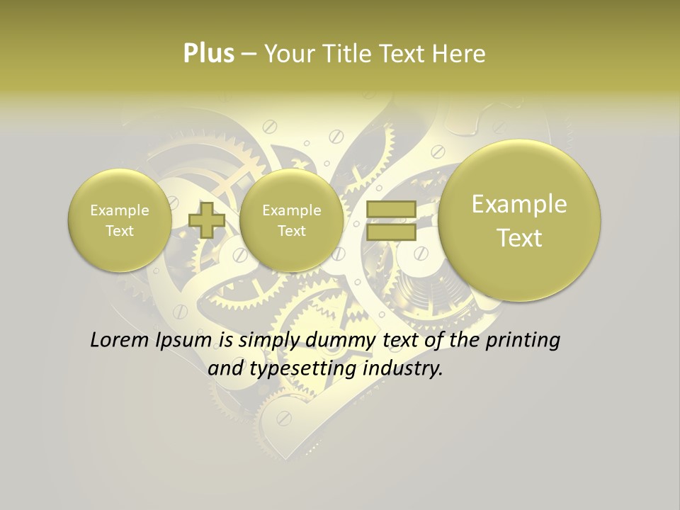 Heartshaped Detail Precision PowerPoint Template