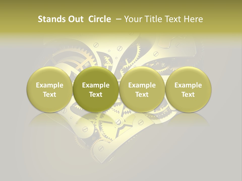 Heartshaped Detail Precision PowerPoint Template