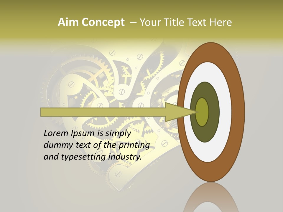 Heartshaped Detail Precision PowerPoint Template