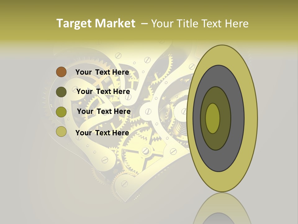 Heartshaped Detail Precision PowerPoint Template