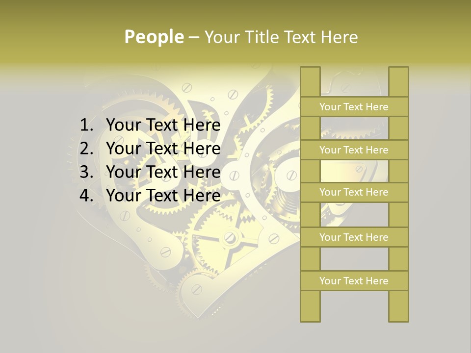Heartshaped Detail Precision PowerPoint Template