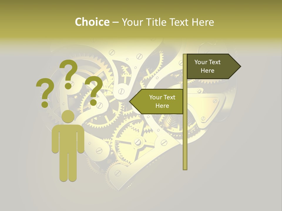 Heartshaped Detail Precision PowerPoint Template