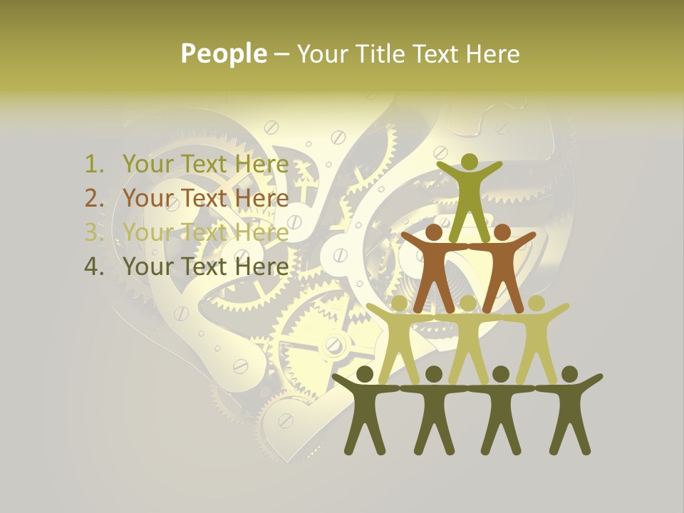 Heartshaped Detail Precision PowerPoint Template