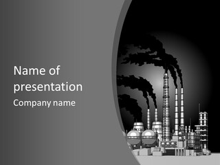 Toxic Generate Pipe PowerPoint Template