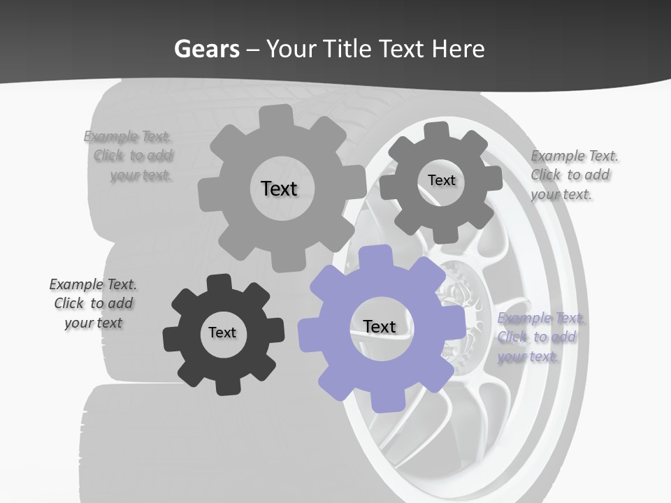 Wheels Tread Transport PowerPoint Template