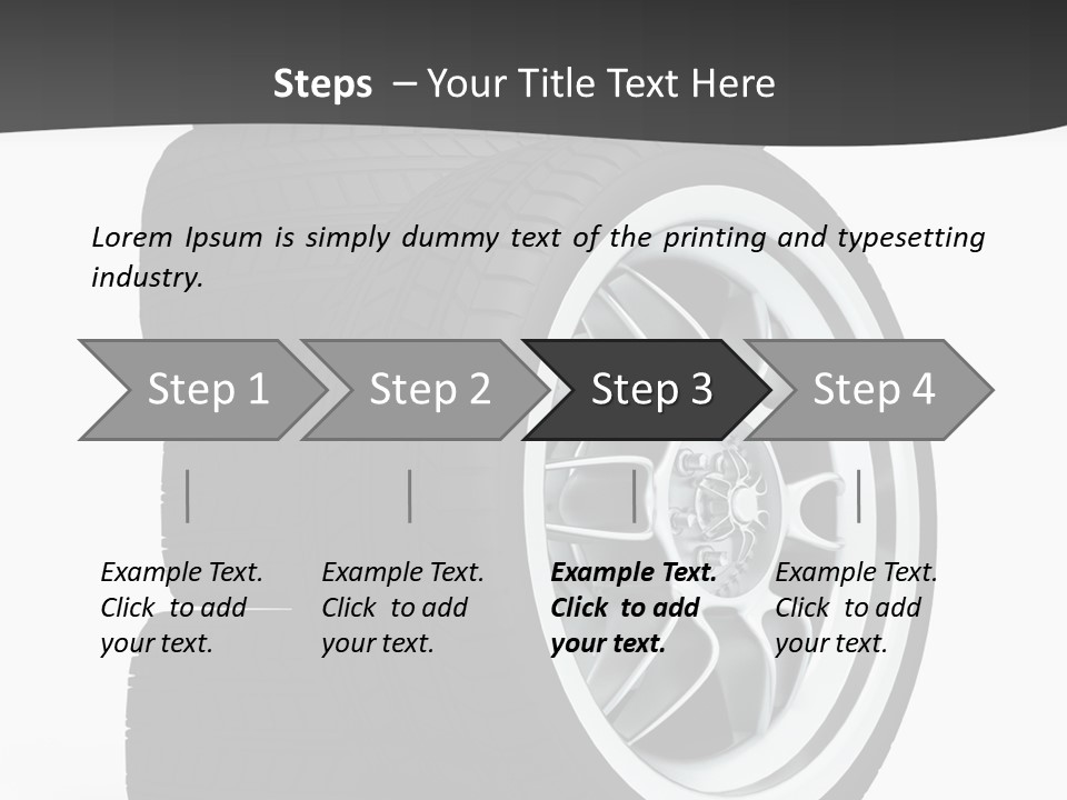 Wheels Tread Transport PowerPoint Template