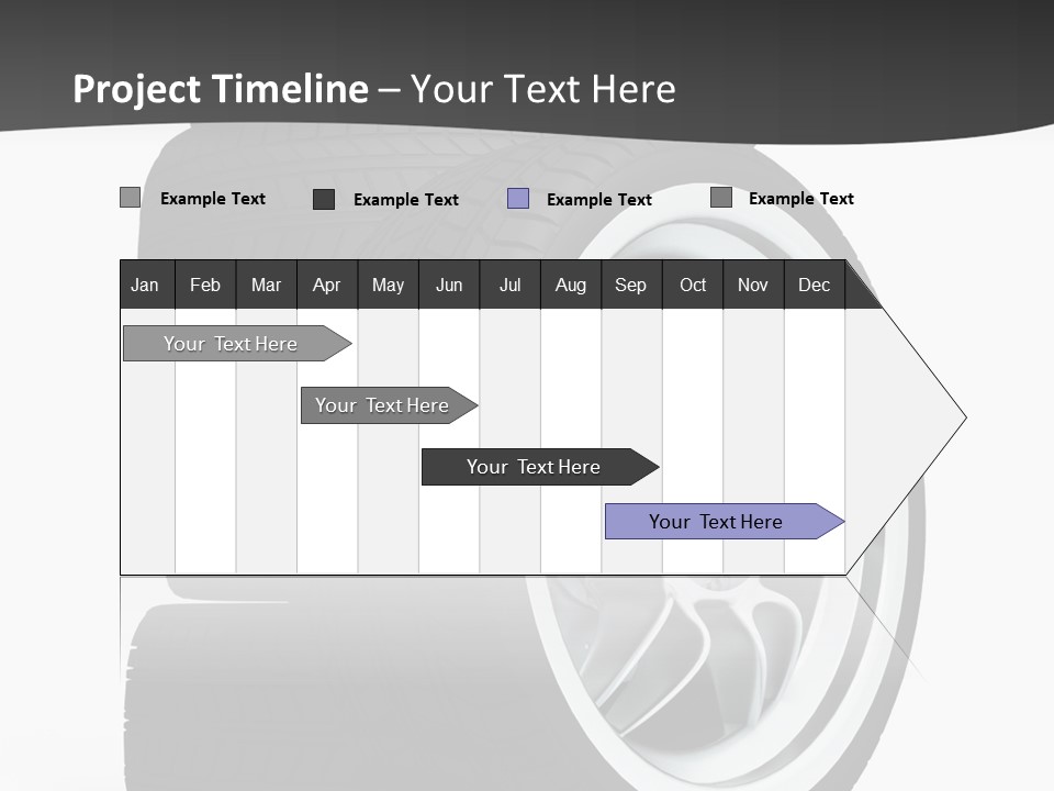 Wheels Tread Transport PowerPoint Template