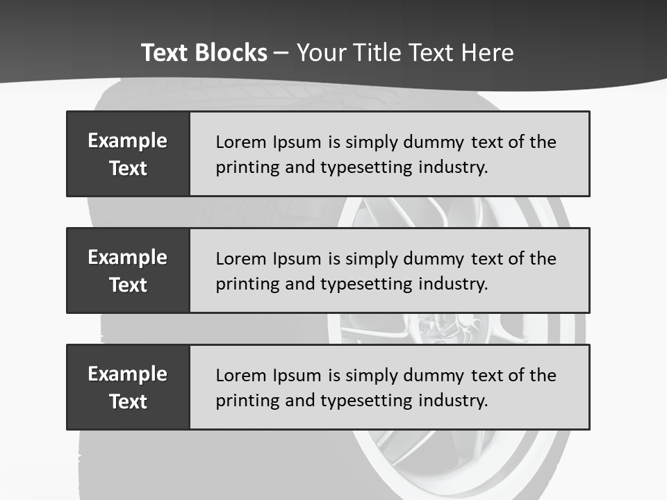 Wheels Tread Transport PowerPoint Template