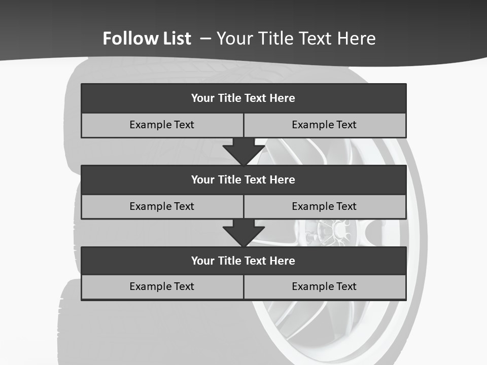 Wheels Tread Transport PowerPoint Template