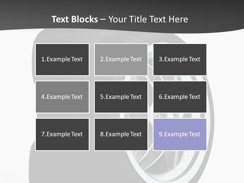Wheels Tread Transport PowerPoint Template