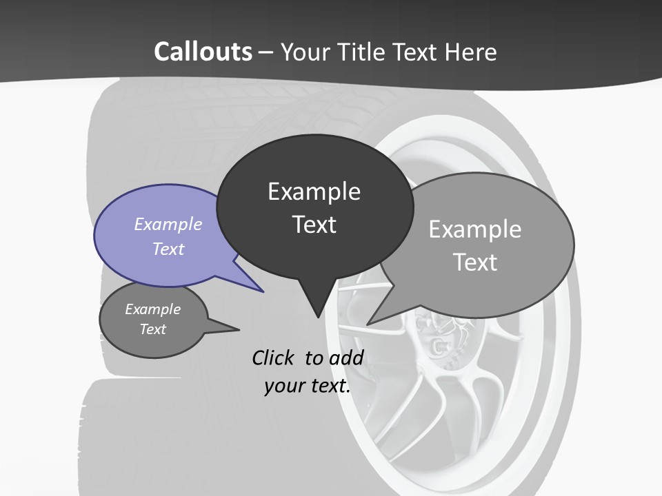 Wheels Tread Transport PowerPoint Template