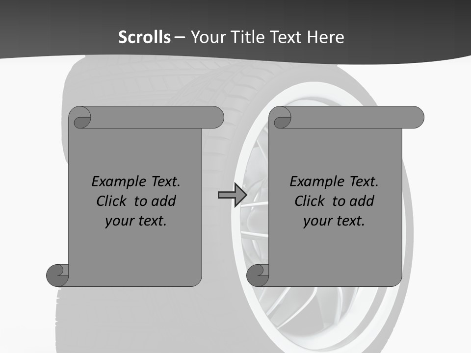 Wheels Tread Transport PowerPoint Template