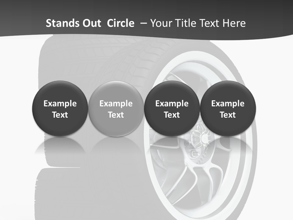 Wheels Tread Transport PowerPoint Template