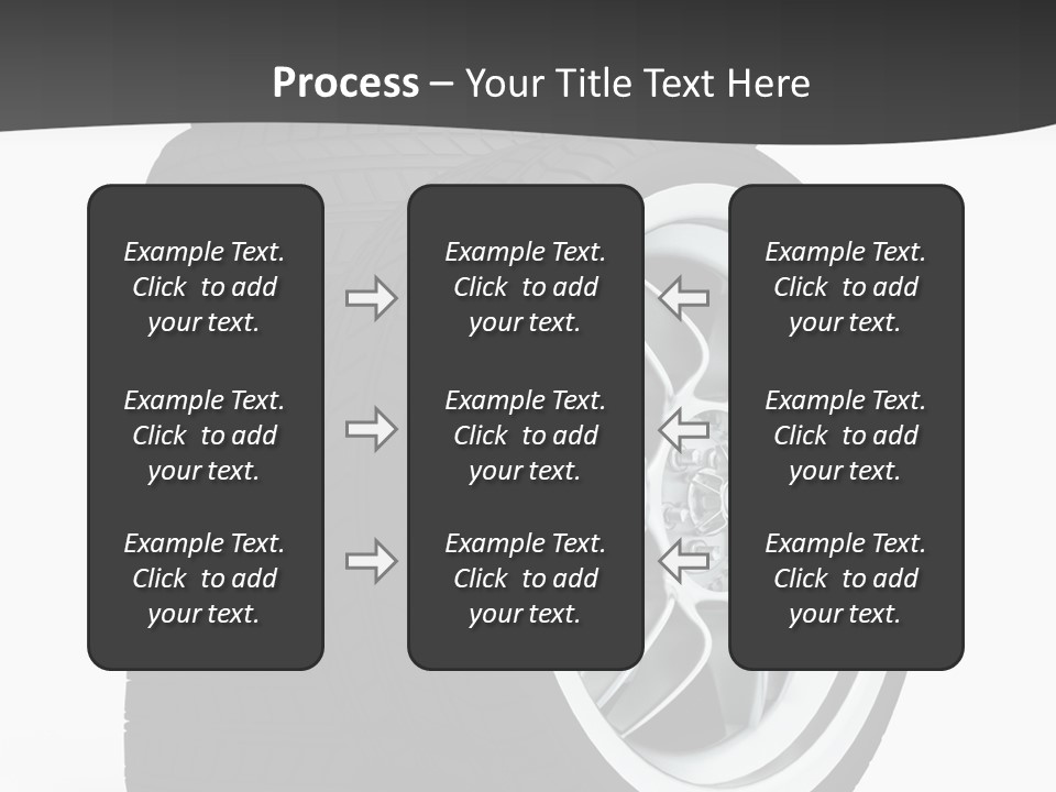 Wheels Tread Transport PowerPoint Template