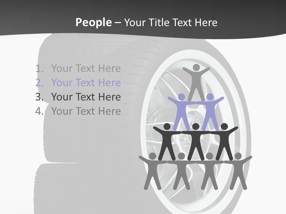 Wheels Tread Transport PowerPoint Template