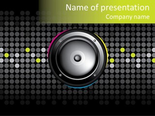 Audio Speaker Music PowerPoint Template