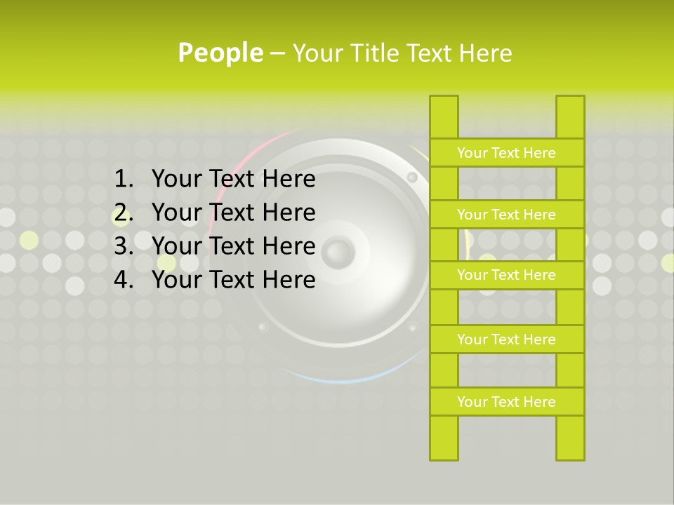 Audio Speaker Music PowerPoint Template