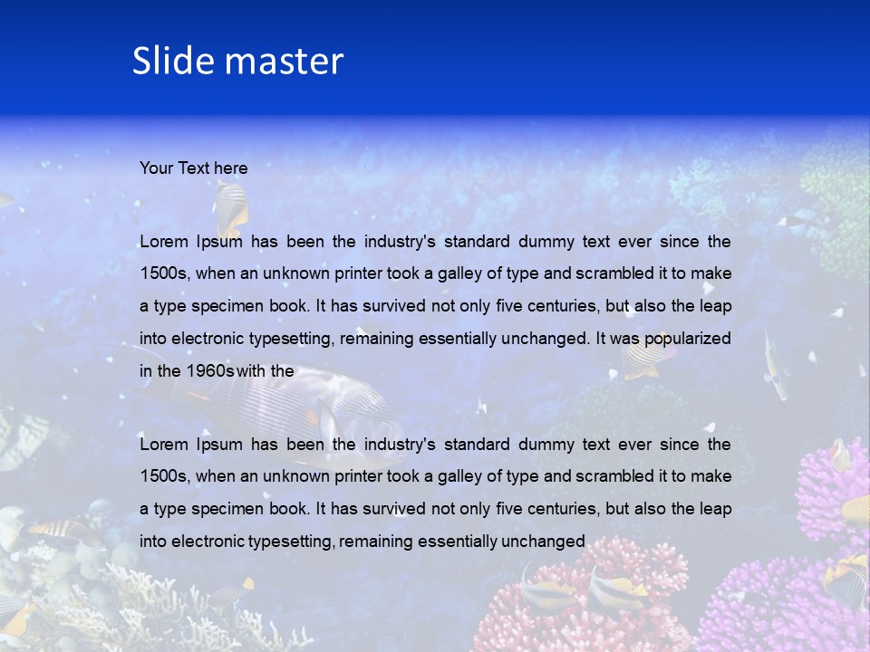 Polynesia Underwater Wild PowerPoint Template