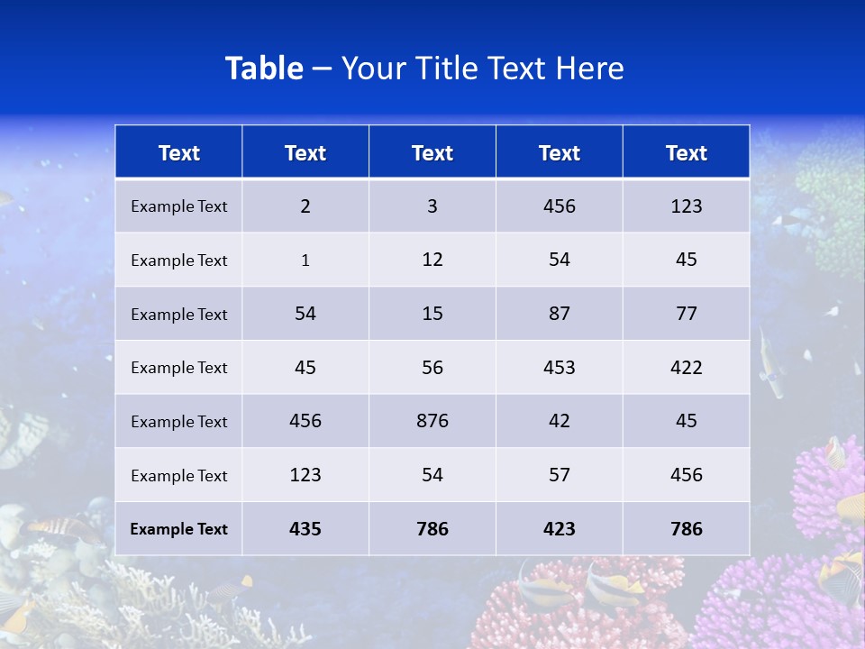 Polynesia Underwater Wild PowerPoint Template