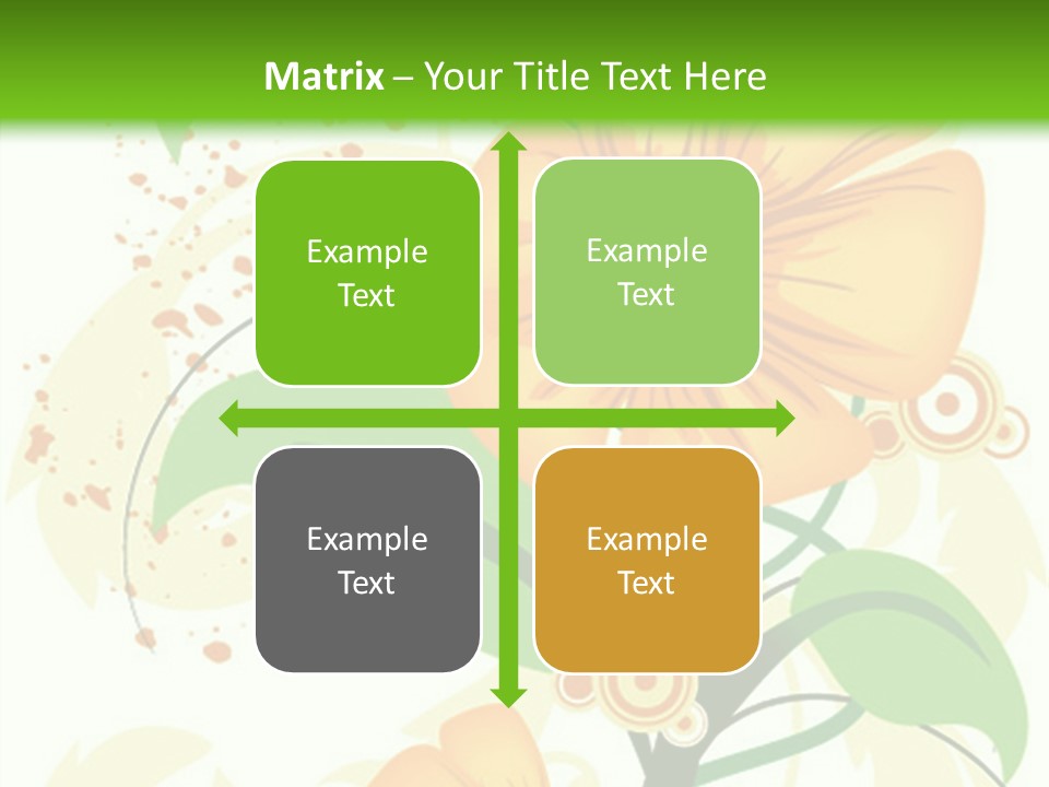 Decoration Green Vines PowerPoint Template