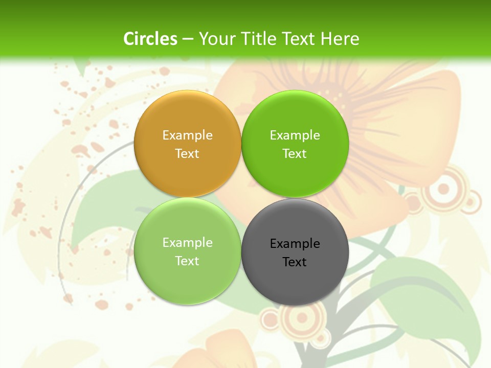 Decoration Green Vines PowerPoint Template