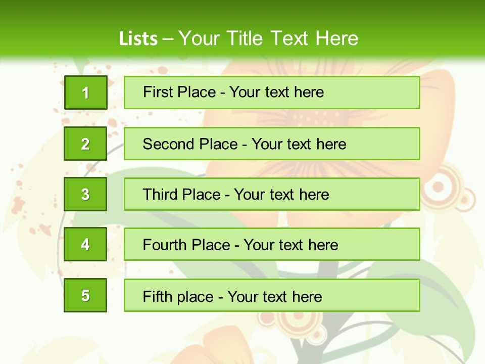 Decoration Green Vines PowerPoint Template