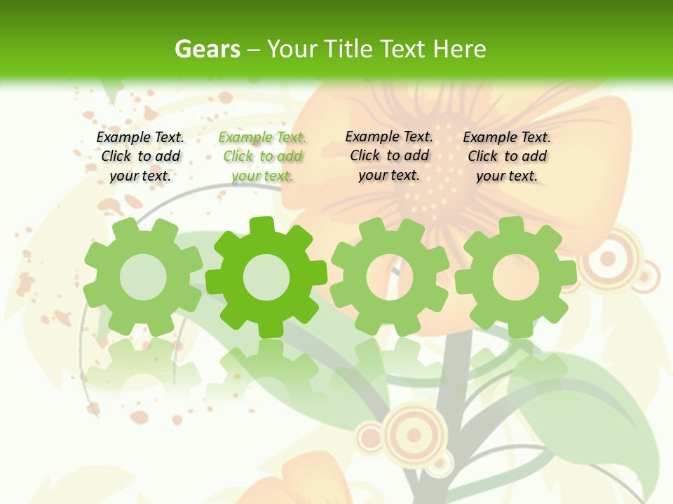 Decoration Green Vines PowerPoint Template