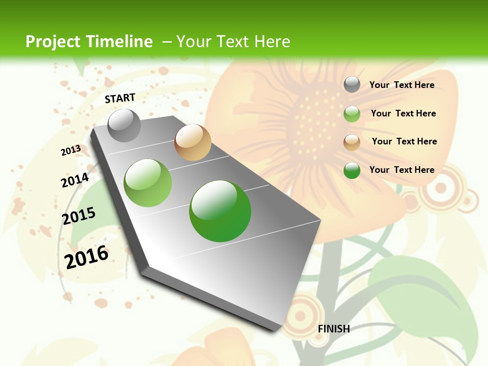 Decoration Green Vines PowerPoint Template