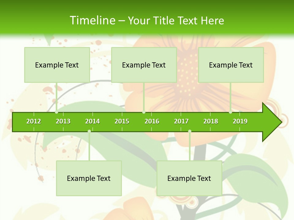 Decoration Green Vines PowerPoint Template