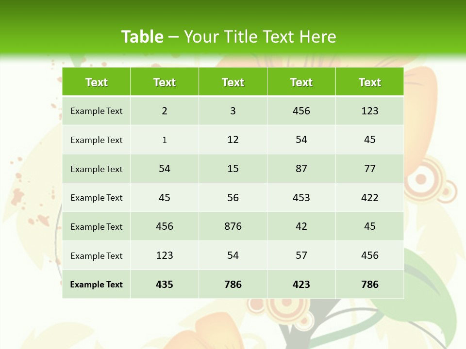 Decoration Green Vines PowerPoint Template