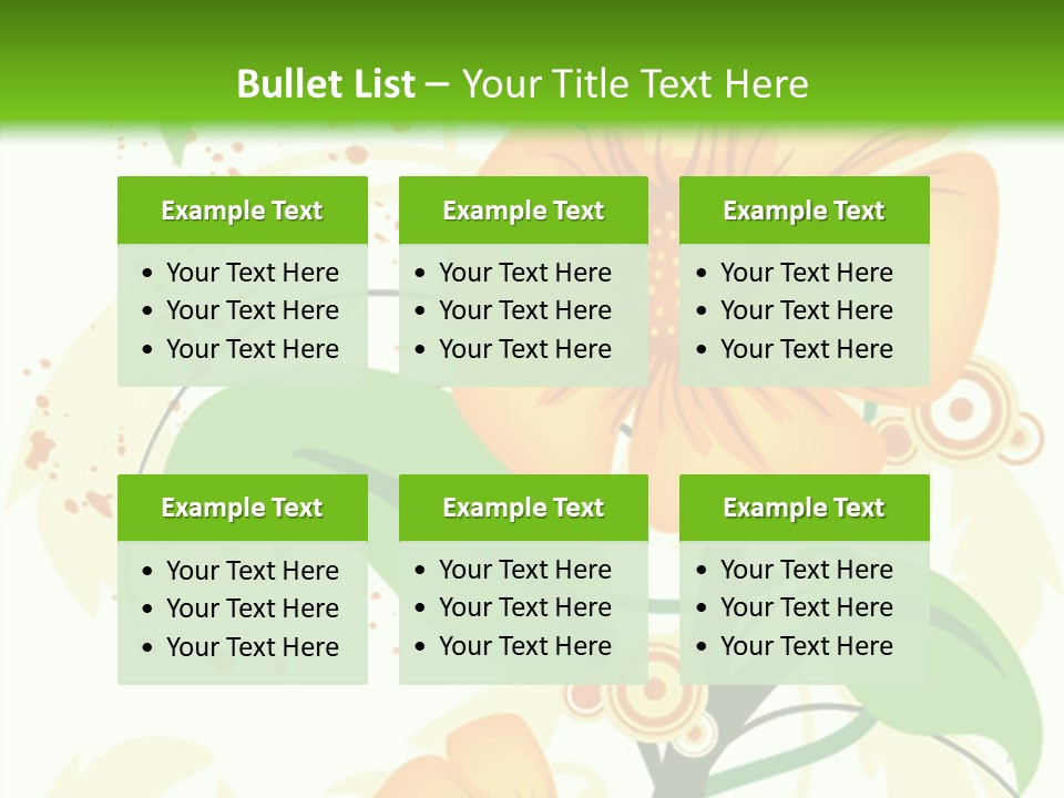 Decoration Green Vines PowerPoint Template