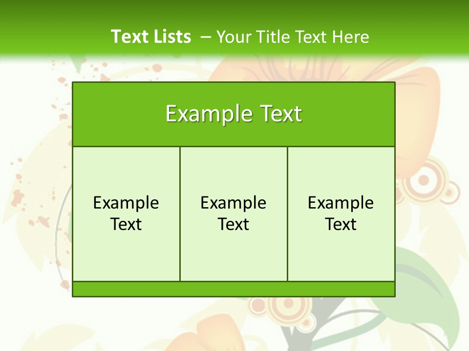 Decoration Green Vines PowerPoint Template