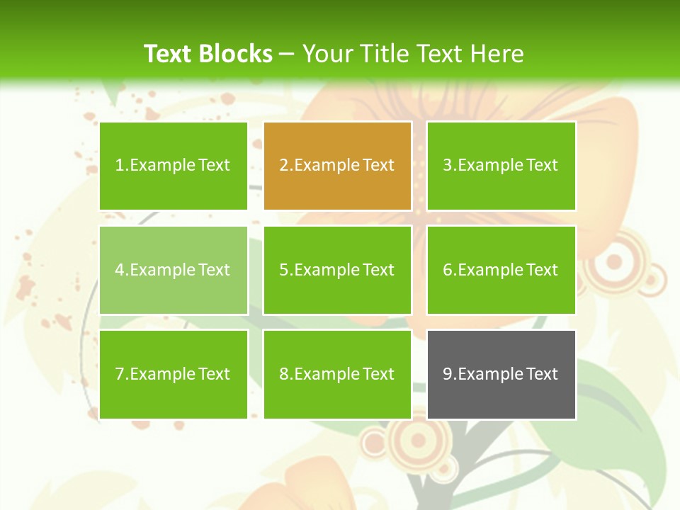 Decoration Green Vines PowerPoint Template