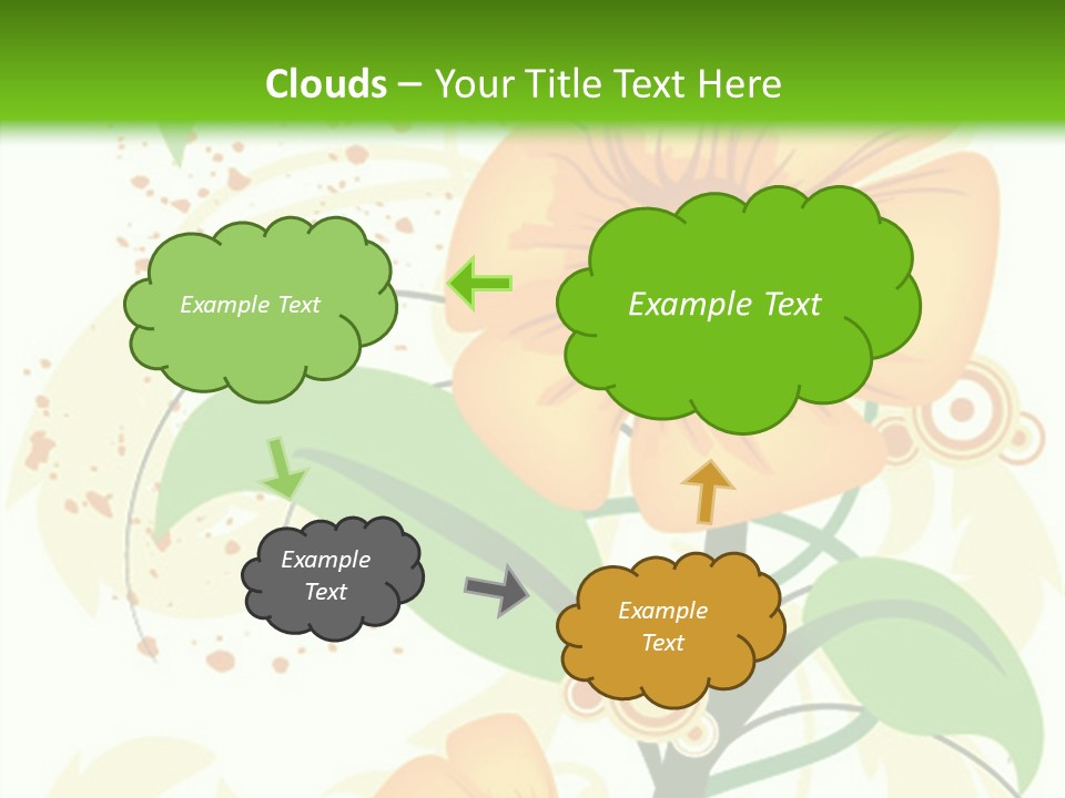 Decoration Green Vines PowerPoint Template