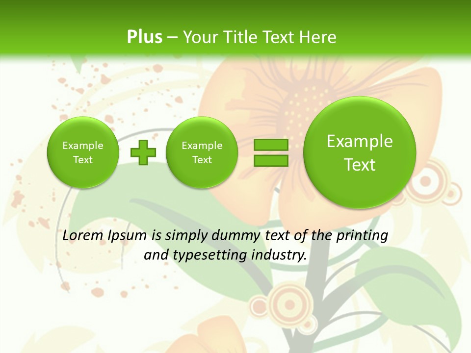 Decoration Green Vines PowerPoint Template