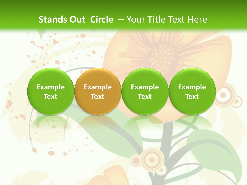 Decoration Green Vines PowerPoint Template