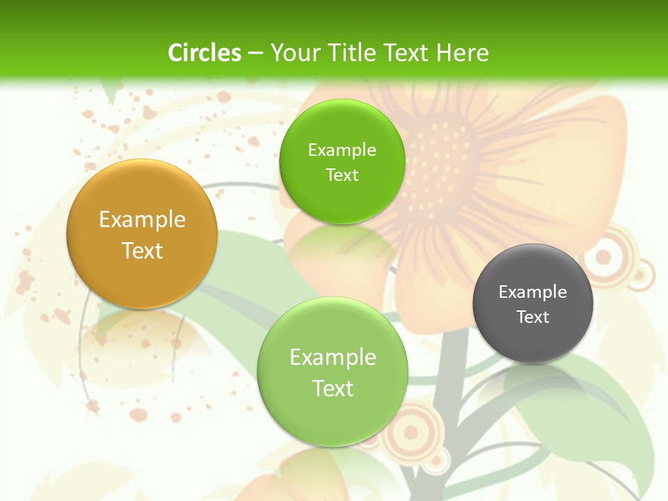 Decoration Green Vines PowerPoint Template