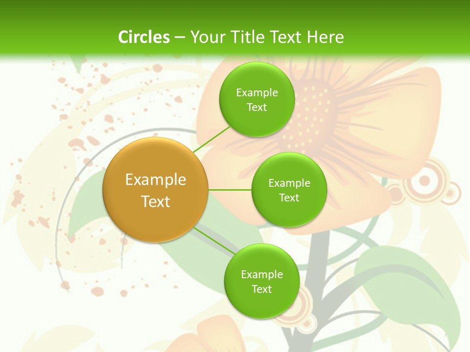 Decoration Green Vines PowerPoint Template