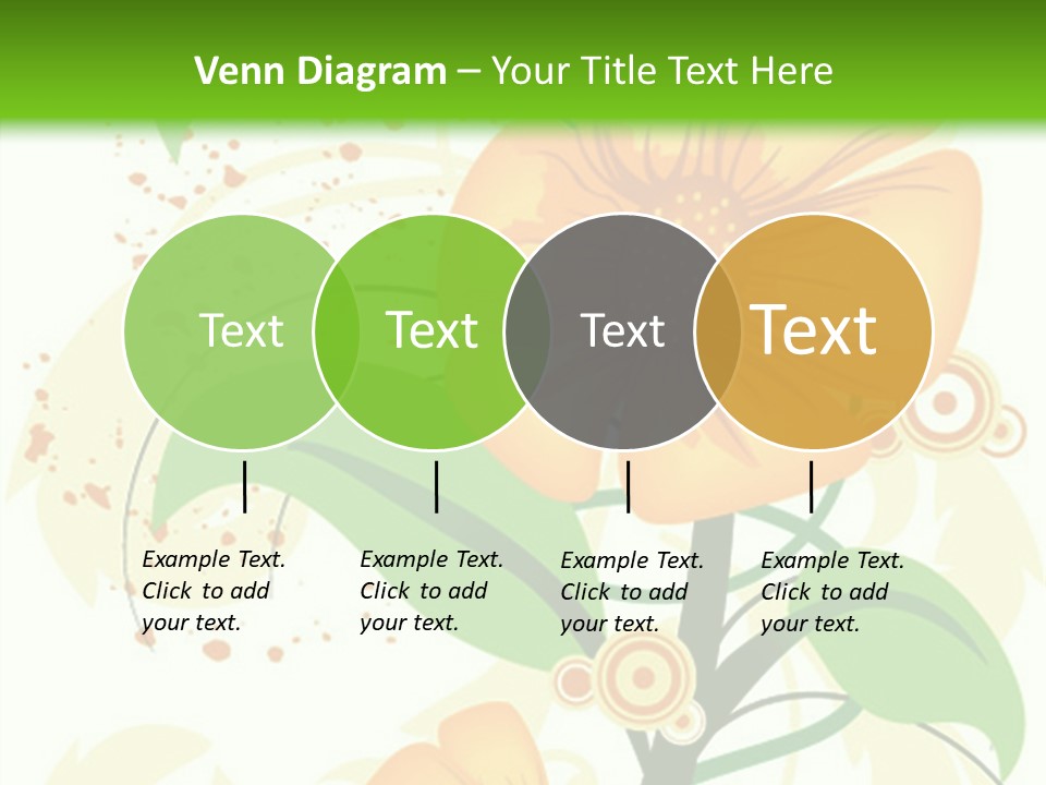 Decoration Green Vines PowerPoint Template
