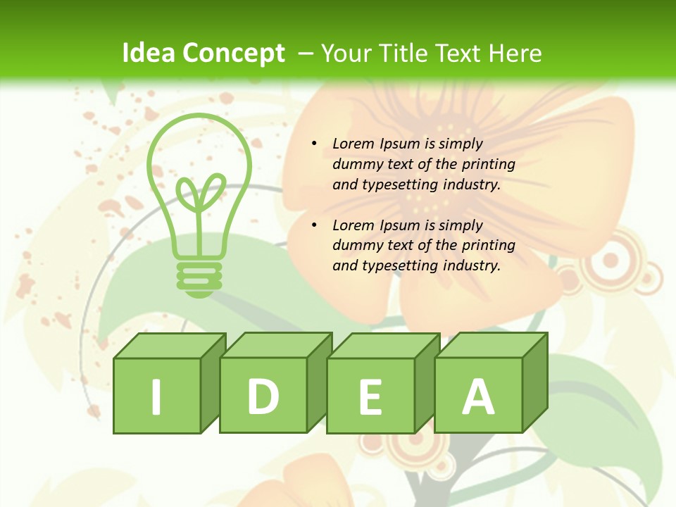 Decoration Green Vines PowerPoint Template