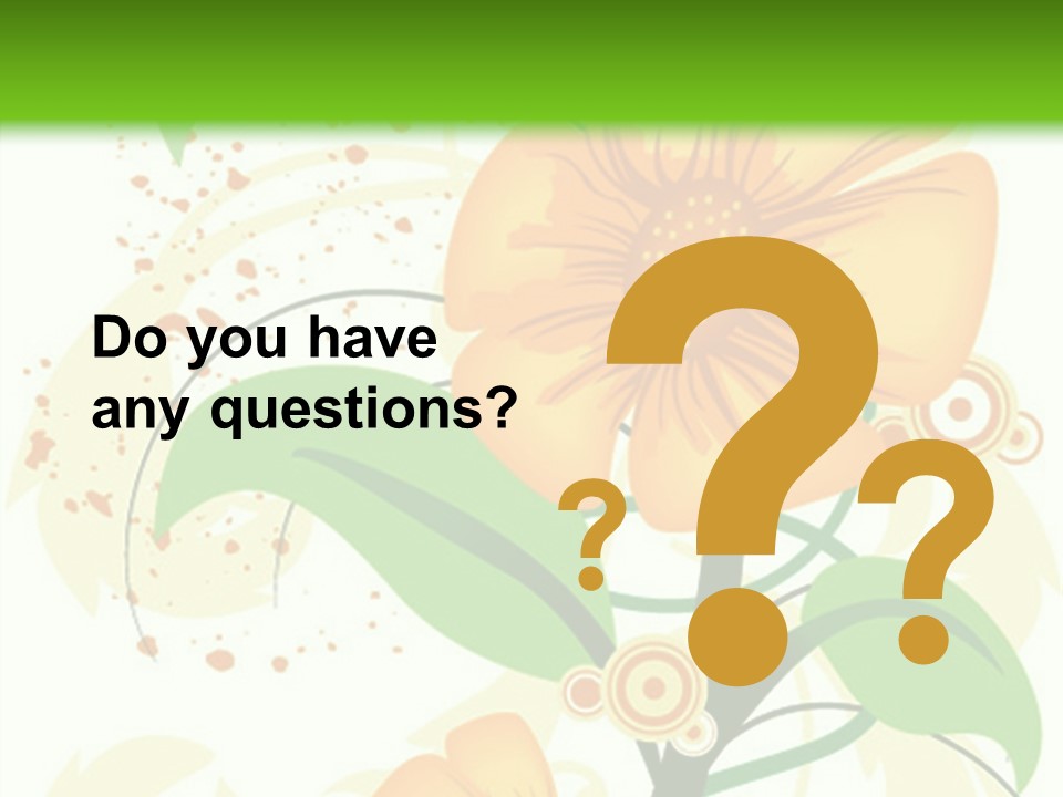 Decoration Green Vines PowerPoint Template