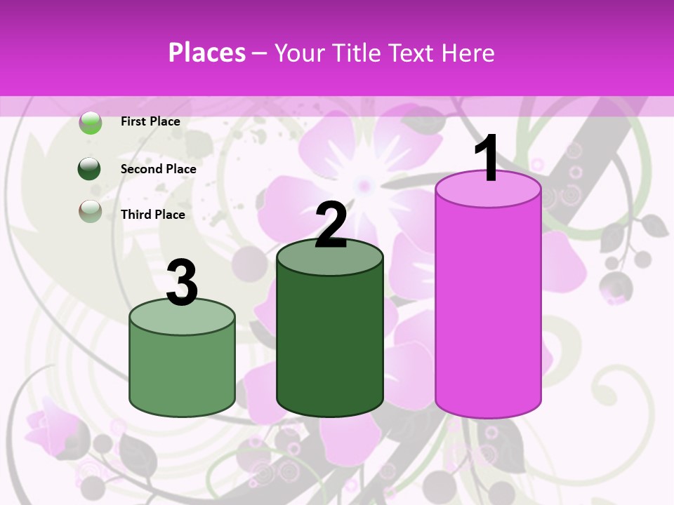 Wallpaper Green Floral PowerPoint Template