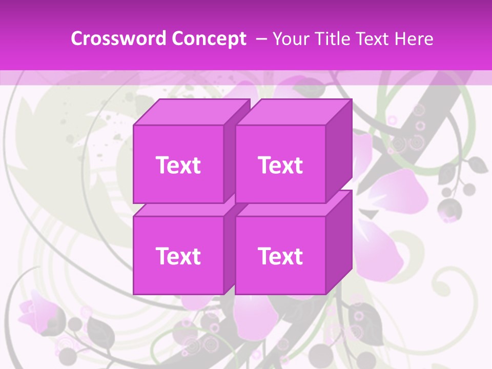 Wallpaper Green Floral PowerPoint Template