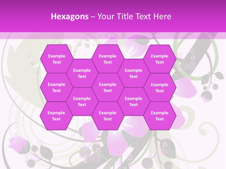 Wallpaper Green Floral PowerPoint Template