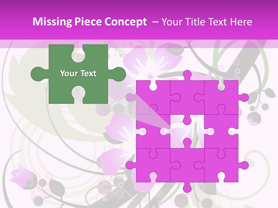 Wallpaper Green Floral PowerPoint Template