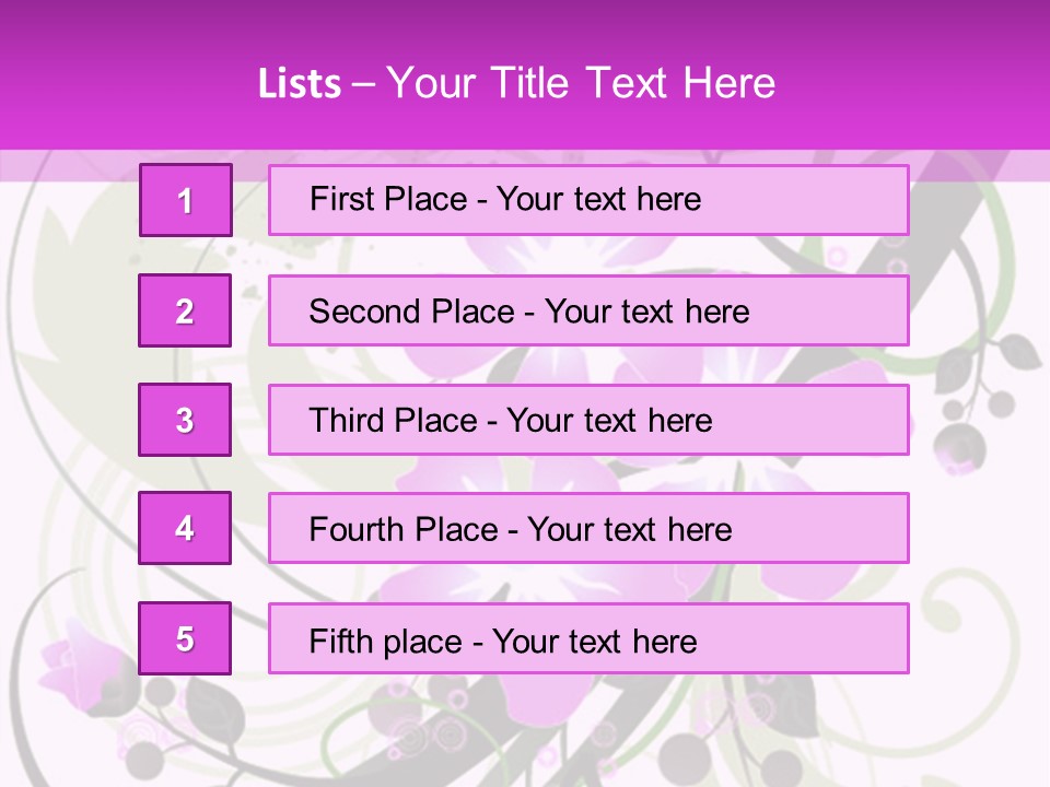 Wallpaper Green Floral PowerPoint Template