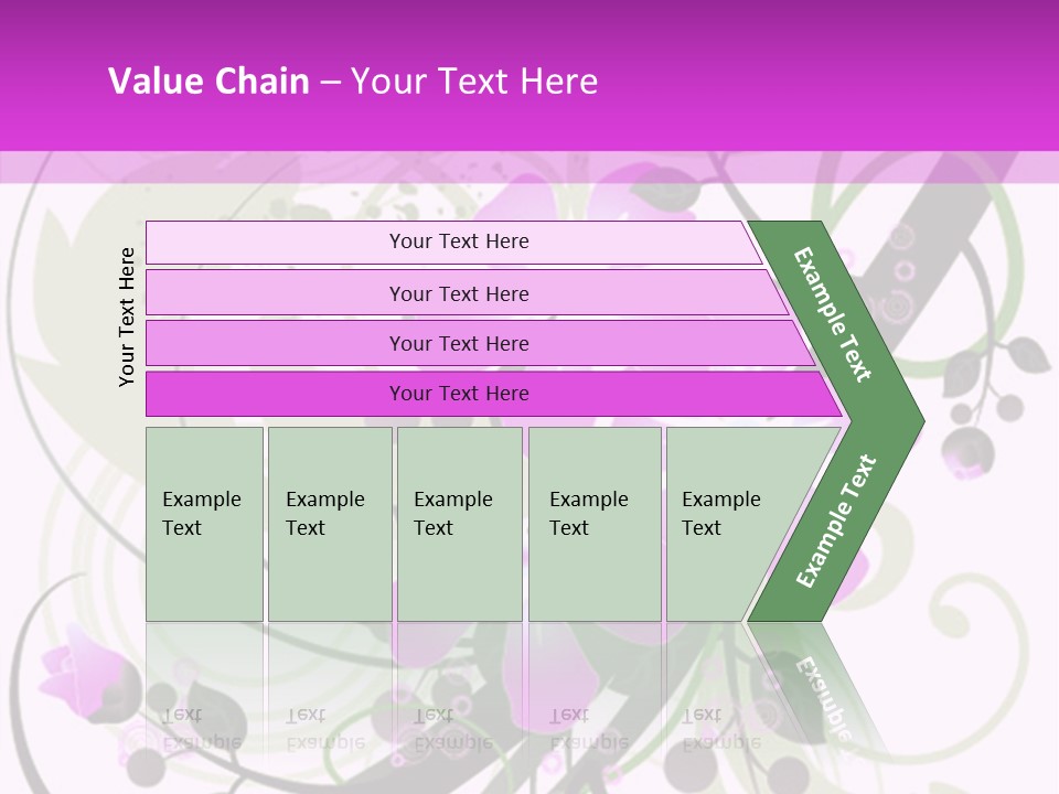 Wallpaper Green Floral PowerPoint Template