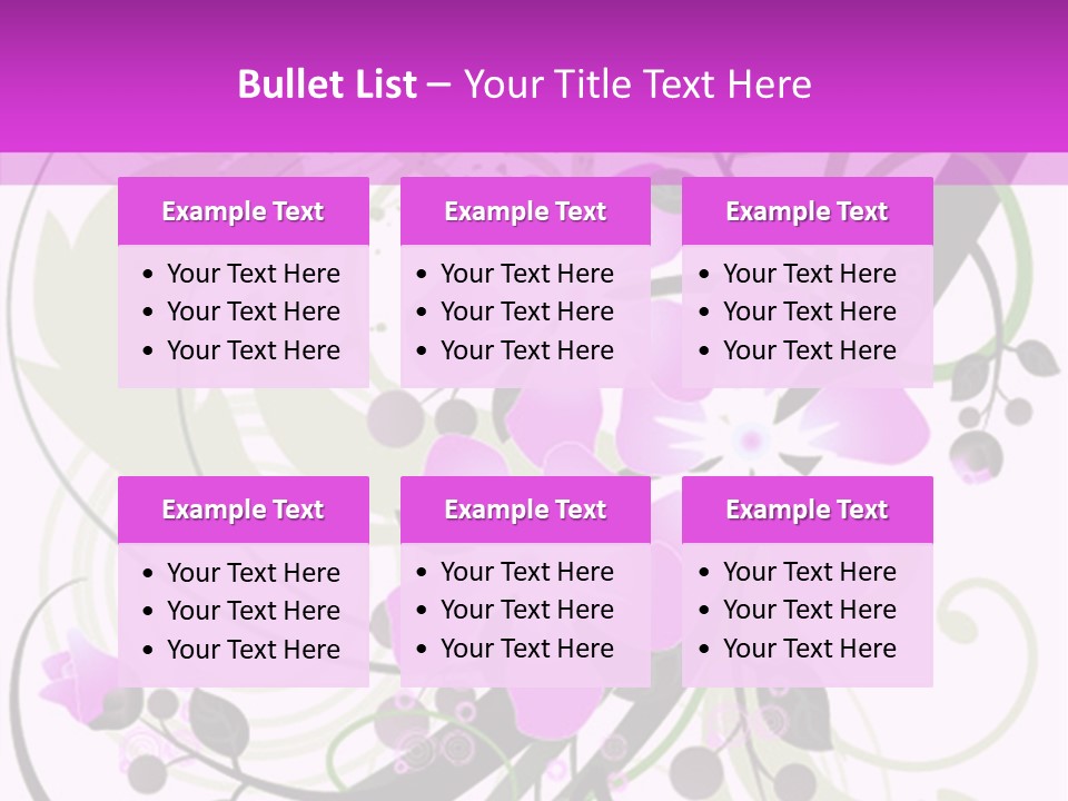 Wallpaper Green Floral PowerPoint Template