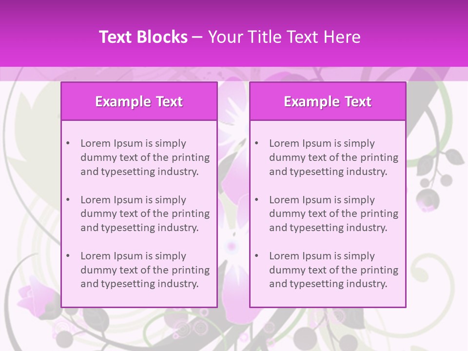 Wallpaper Green Floral PowerPoint Template